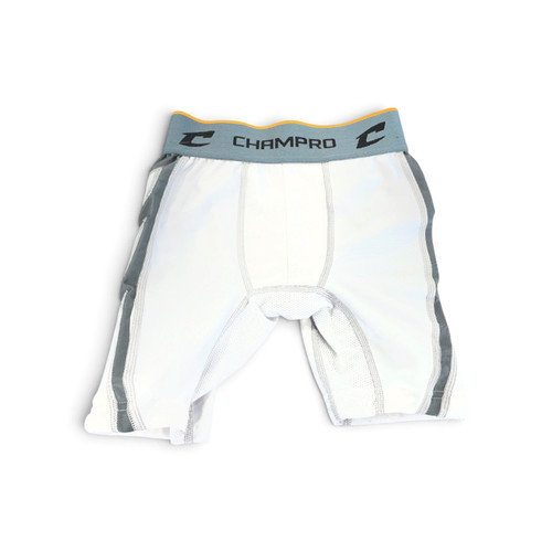 Vist Large View of Product Image Which is Used Champro Sliding Shorts White Size M