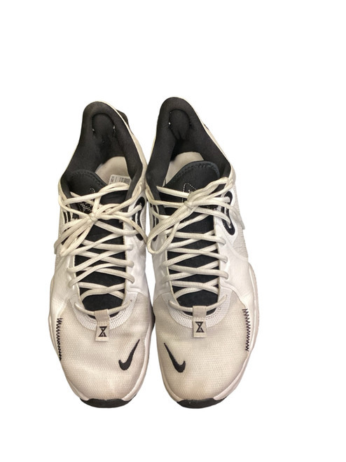 Vist Large View of Product Image Which is Used Nike AIR Basketball Shoes M White And Black Senior 13