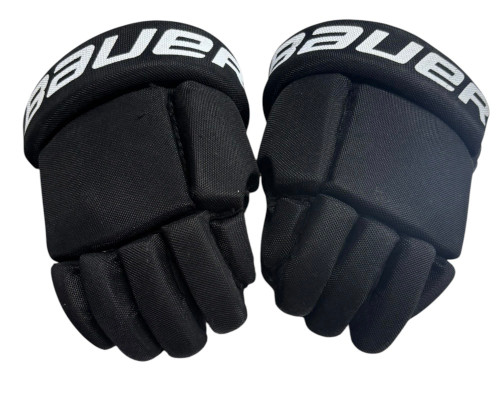 Vist Large View of Product Image Which is Used Bauer JT 19 TOEWS Youth Gloves Black 8"