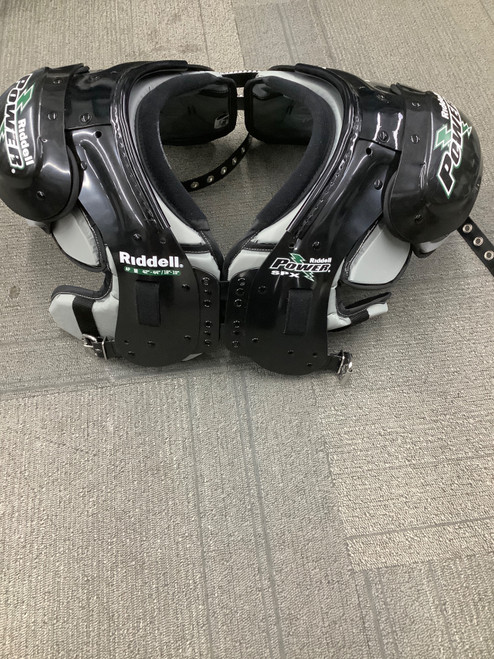 Vist Large View of Product Image Which is Used Riddell POWER SPX FB Shoulder Pads Black MD