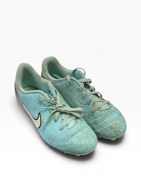 Vist Large View of Product Image Which is Used Nike DV4348-401 Soccer Cleats Teal Junior 03.5