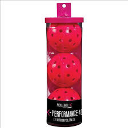 New FRANKLIN X-40 PINK 3 PACK OUTDOOR PICKLEBALLS  11835-FRA52824