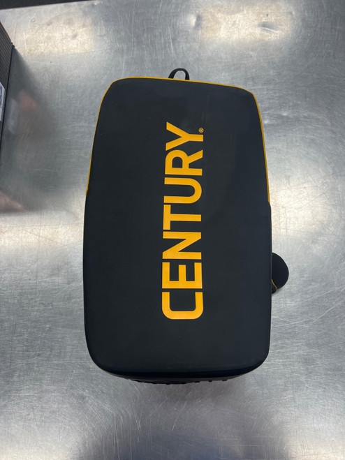 Vist Large View of Product Image Which is Used Century MUAY THAI PAD Boxing Pads Black And Yellow