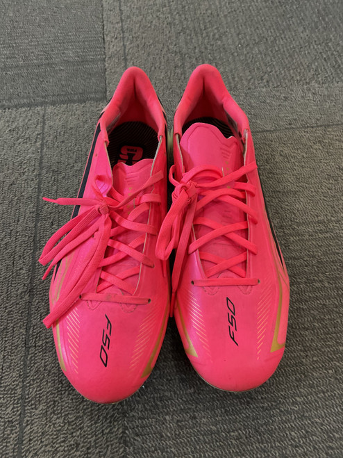 Vist Large View of Product Image Which is Used Adidas F50 Soccer Cleats Pink Senior 6.5