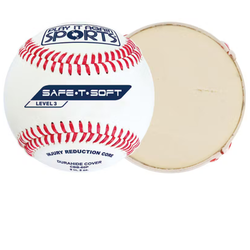 Vist Large View of Product Image Which is Champro Safe T-Soft Tee Ball Soft Baseballs, White/Red
