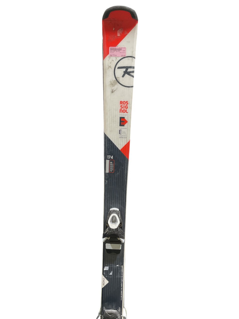 Vist Large View of Product Image Which is Used Rossignol EXP RTL Mens DH Ski/Binding White 150 cm