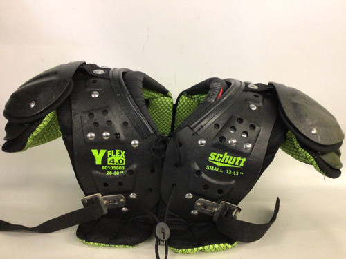 Vist Large View of Product Image Which is Used Schutt FLEX 4.0 FB Shoulder Pads Black SM