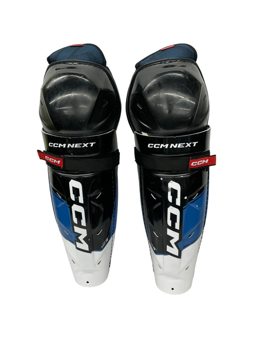 Vist Large View of Product Image Which is Used CCM NEXT Senior Shin Guards Black 16"