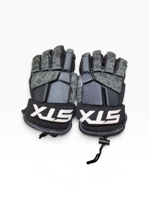 Vist Large View of Product Image Which is Used STX STALLION 75 Lacrosse Gloves Junior Black XS
