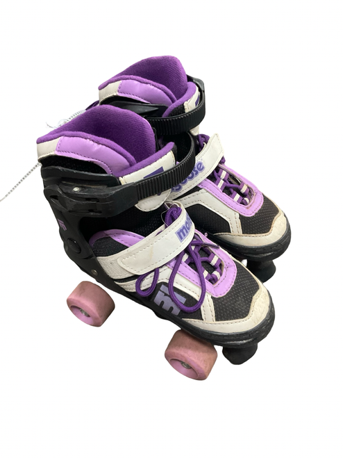 Vist Large View of Product Image Which is Used Mongoose ROLLER SKATES Junior Roller Quad Skates Purple Junior 01