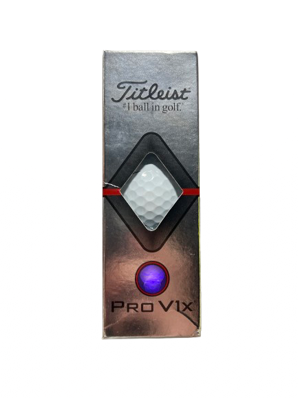 Vist Large View of Product Image Which is Used Titleist PRO V1X - 3 PACK 3 Ball - Golf Ball Sleeve