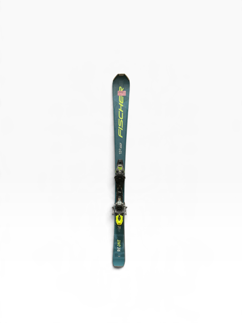 Vist Large View of Product Image Which is Used Fischer RC ONE XTR Mens DH Ski/Binding Dark Green 159 cm