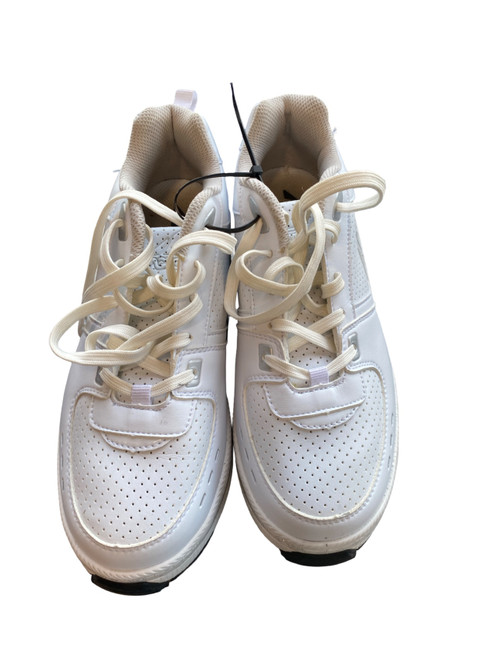 Vist Large View of Product Image Which is Used AGLOAT POP UP SKATE Senior Roller Quad Skates White Senior 8.5