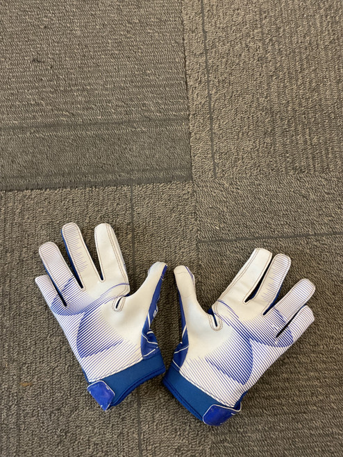 Vist Large View of Product Image Which is Used Under Armour F6 FB Gloves Royal Blue And White MD