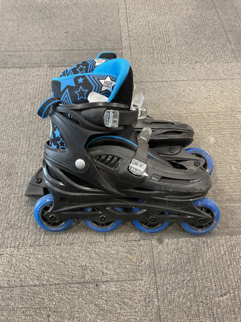 Vist Large View of Product Image Which is Used HIGH BOUNCE INLINE SKATES Senior Aggressive Skates Black Adjustable