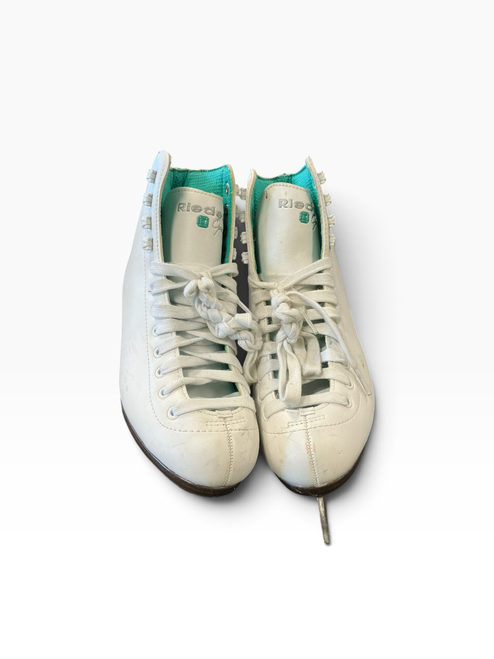 Vist Large View of Product Image Which is Used Riedell OPAL WomensFigure Skate White Senior 7