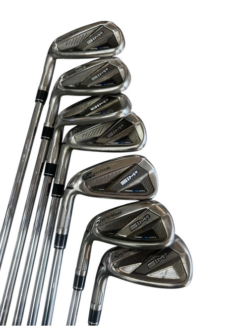 Vist Large View of Product Image Which is Used Taylormade SIM 2 MAX Mens Iron Set LH 5I-GW/AW