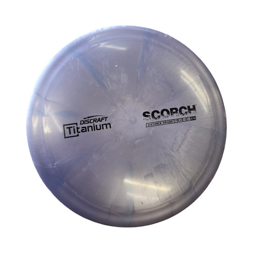 Vist Large View of Product Image Which is Used Discraft SCORCH TITANIUM Disc Golf Driver Purple