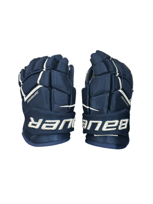Vist Large View of Product Image Which is Used Bauer SUPREME 3S PRO HG 12IN Junior Gloves Navy Blue 12"