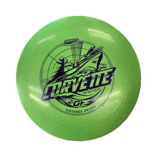 Vist Large View of Product Image Which is Used Innova CORVETTE GSTAR Disc Golf Driver Green