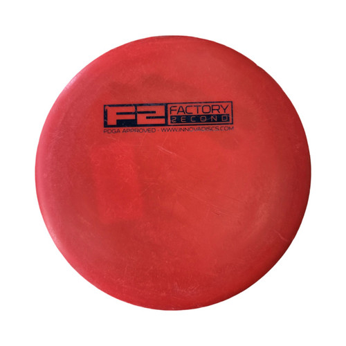 Vist Large View of Product Image Which is Used Innova VALKYRIE F2 Disc Golf Driver Red