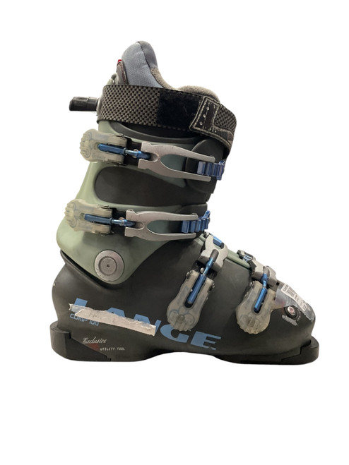 Vist Large View of Product Image Which is Used Lange COMP 100 SZ 23.5 Womens DH Ski Boot Grey 235 MP - J05.5 - W06.5