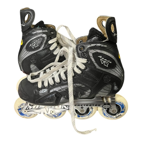 Vist Large View of Product Image Which is Used Mission PERETRATOR Senior Rec Fitness Skates Black Senior 6.5