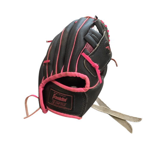 Vist Large View of Product Image Which is Used Franklin INFERNO BB/SB Glove RH Throw Pink 9"