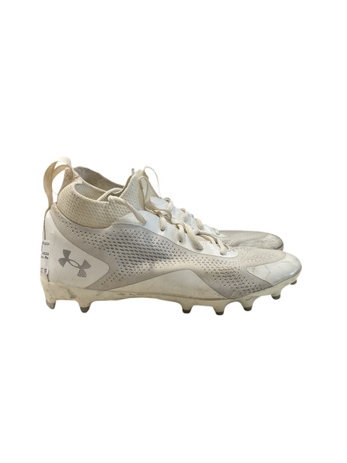 Vist Large View of Product Image Which is Used Under Armour LAX Cleats Mens White Senior 9