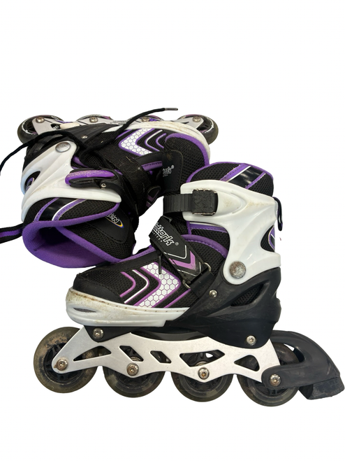 Vist Large View of Product Image Which is Used NATTORK Junior Rec Fitness Skates Black Adjustable
