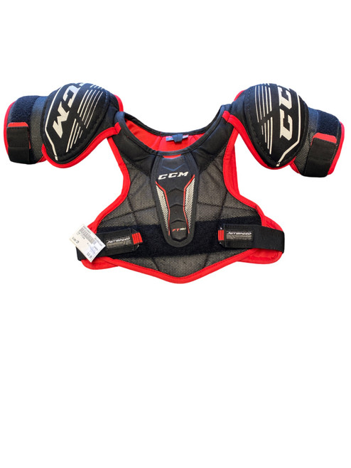 Vist Large View of Product Image Which is Used CCM FT350 Junior shoulder Pads SM