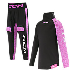 Vist Large View of Product Image Which is New BARBIE X CCM YOUTH BASELAYER KIT S/M