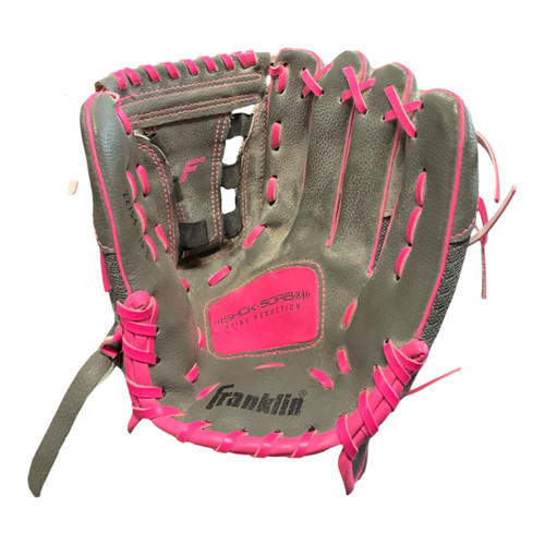 Vist Large View of Product Image Which is Used Franklin SHOK-SORB BB/SB Glove T-ball Grey 10 1/2"