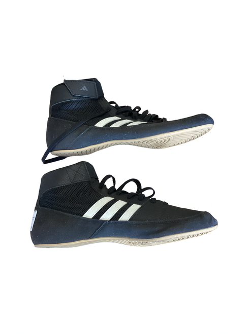 Vist Large View of Product Image Which is Used Adidas Wrestling Shoes Black Senior 9.5
