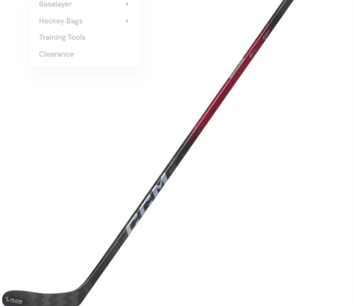 Vist Large View of Product Image Which is NEW CCM JETSPEED TEAM PRO STICK Senior One Piece Right 95 Flex