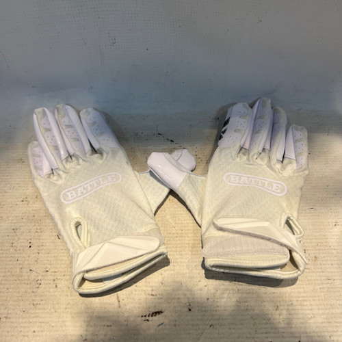 Vist Large View of Product Image Which is Used Battle Sports WHITE GLOVES FB Gloves White MD