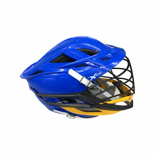 Vist Large View of Product Image Which is Used Cascade XRS Lacrosse Helmet Royal Blue One Size
