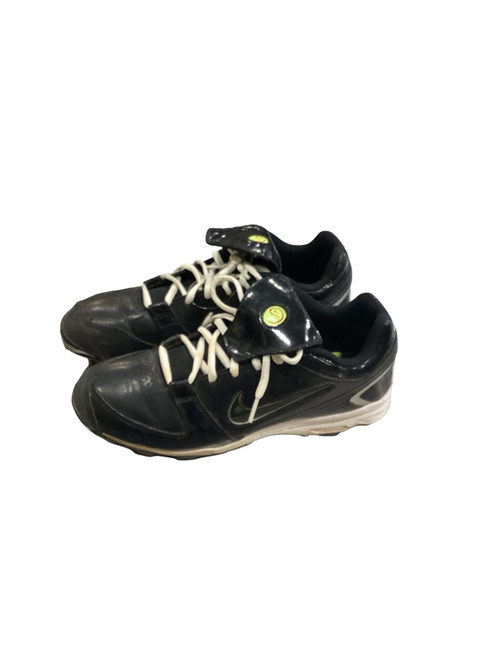 Vist Large View of Product Image Which is Used Nike YELLOW SOFTBALL CLEATS BB/SB Cleats Black Youth 06.5