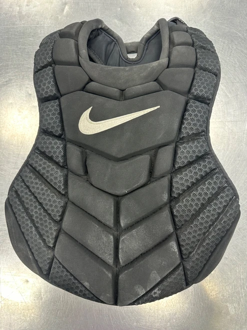 Vist Large View of Product Image Which is Used Nike DIAMOND ELITE CHEST PROTECTOR Catchers Chest Protector Black Adult