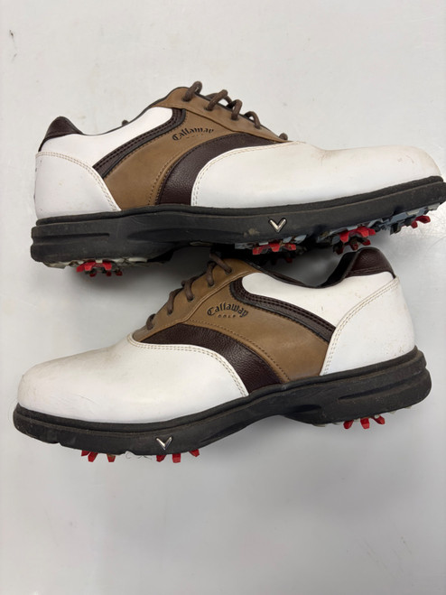 Vist Large View of Product Image Which is Used Callaway Mens Golf Shoes White Senior 10.5