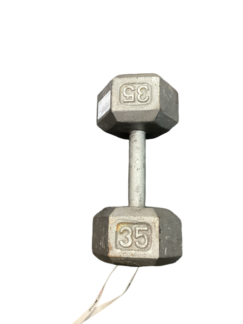 Vist Large View of Product Image Which is Used Hex Dumbbell (Each) 35 lb