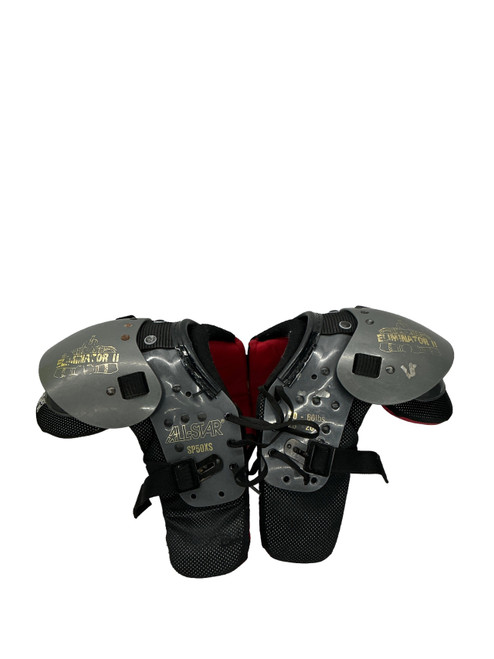 Vist Large View of Product Image Which is Used All-Star SP50XS ELIMINATOR II FB Shoulder Pads Grey XS