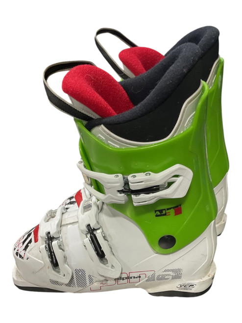 Vist Large View of Product Image Which is Used Alpina AJ Boys DH Ski Boot White 235 MP - J05.5 - W06.5