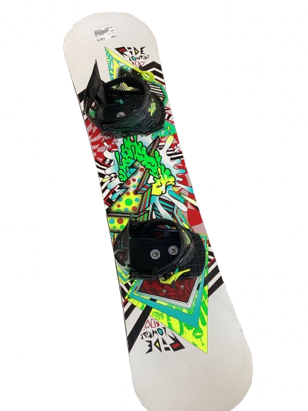 Vist Large View of Product Image Which is Used Ride LOWRIDE Boys Board/Binding White 100 cm