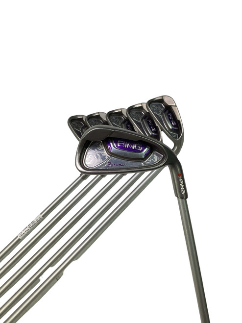 Vist Large View of Product Image Which is Used Ping SERENE RED DOT Womens Iron Set RH 6I-SW