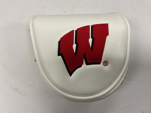 Vist Large View of Product Image Which is Used WISCONSIN BADGERS PUTTER COVER White/Black/Red
