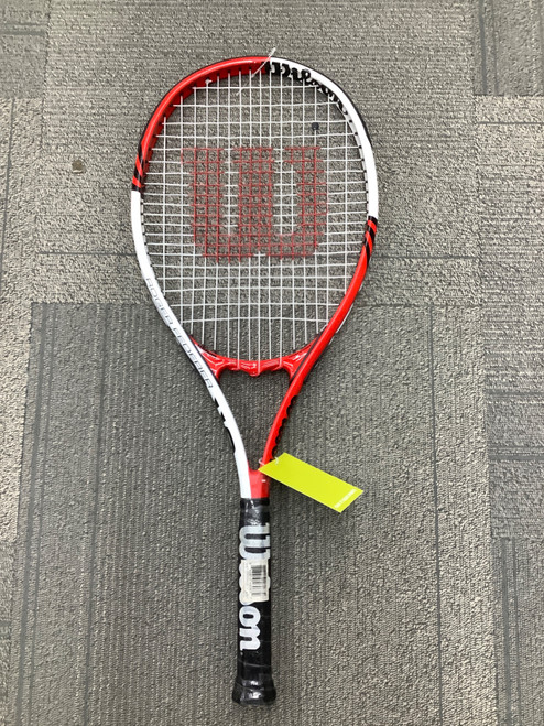 Vist Large View of Product Image Which is Used Wilson FEDERER Adult Racquetball Racquet Red 3 3/8"