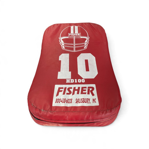 Vist Large View of Product Image Which is Used red Fisher HD100 football blocking pad, front