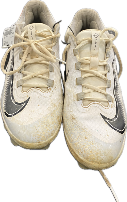 Vist Large View of Product Image Which is Used Nike REACT BB/SB Cleats White Senior 11.5