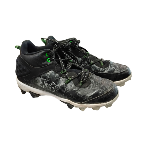 Vist Large View of Product Image Which is Used Under Armour BH OUT OF HERE BB/SB Cleats Black Junior 03